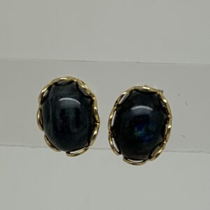 /Blue Labradorite Stud Earrings