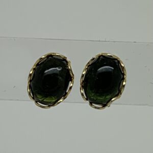/Green Tourmaline Stud Earrings