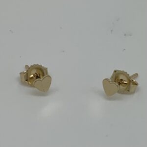 / Gold Heart Stud Earrings